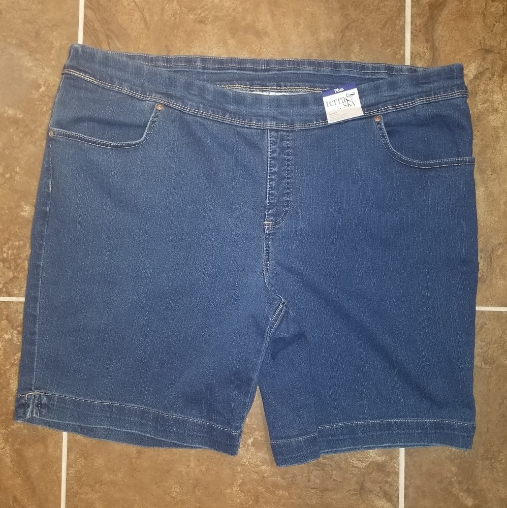 Women's Terra & Sky Blue Shorts Size 2X